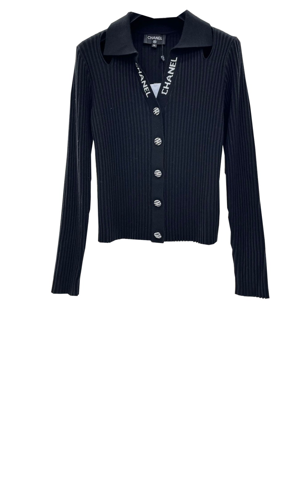 샤넬 로고 니트 상의