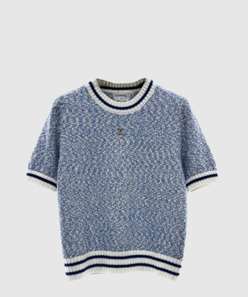 샤넬 로고 니트 상의