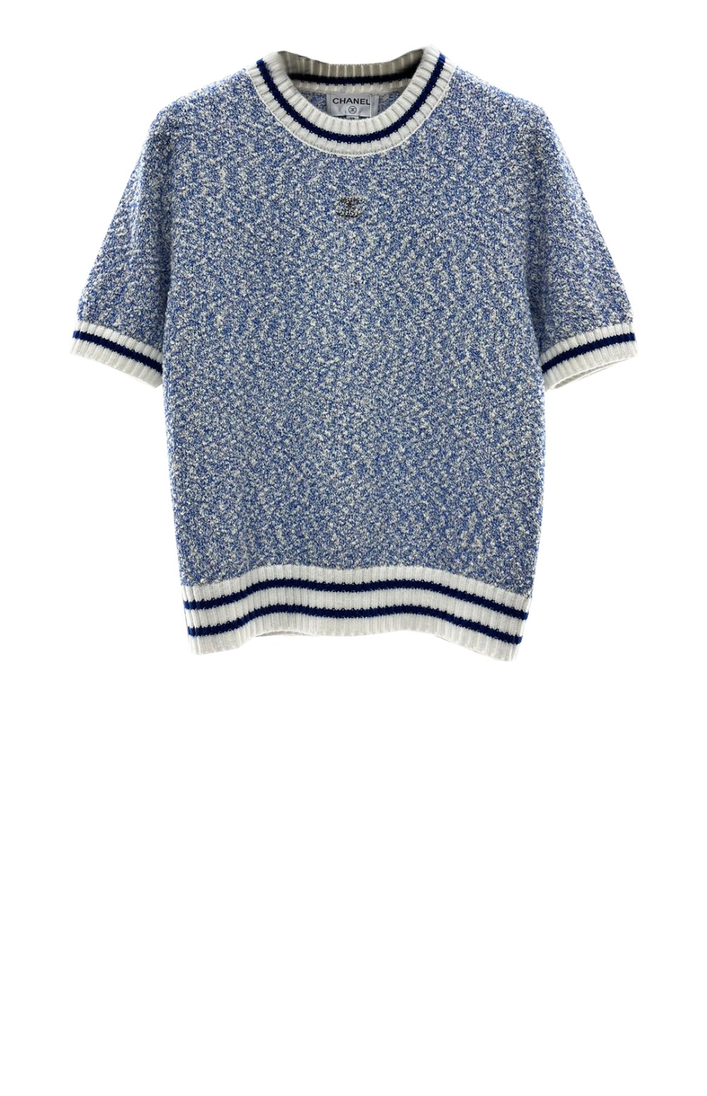 샤넬 로고 니트 상의