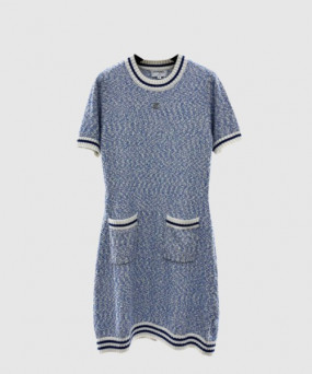 샤넬 로고 니트 원피스