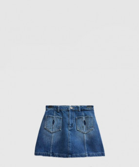 샤넬 로고 데님 반바지