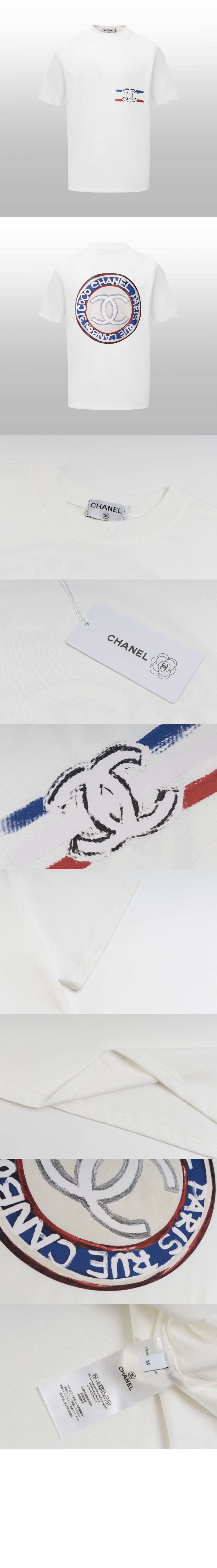 샤넬 플라워 코튼 톱