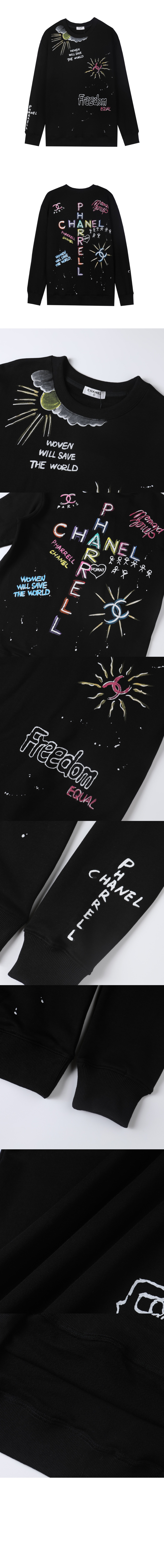 샤넬 플라워 코튼 톱