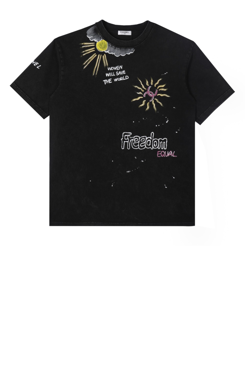 샤넬 로고 프린트 반팔