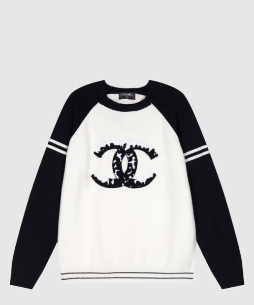 샤넬 로고 프린트 긴팔