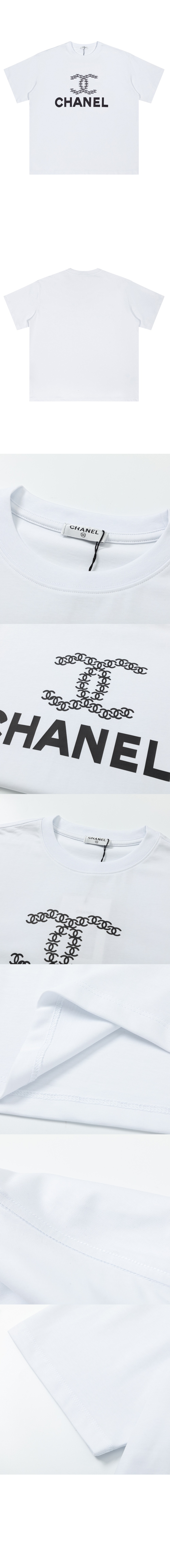 샤넬 로고 프린트 반팔