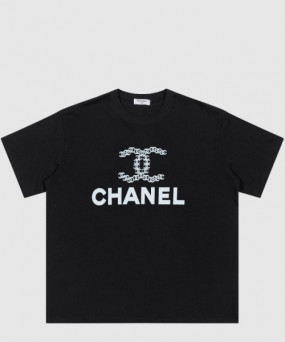 샤넬 로고 프린트 반팔