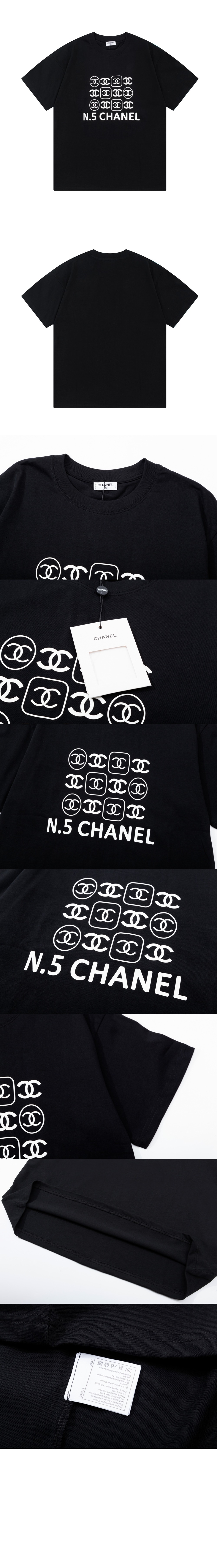 샤넬 로고 프린트 반팔