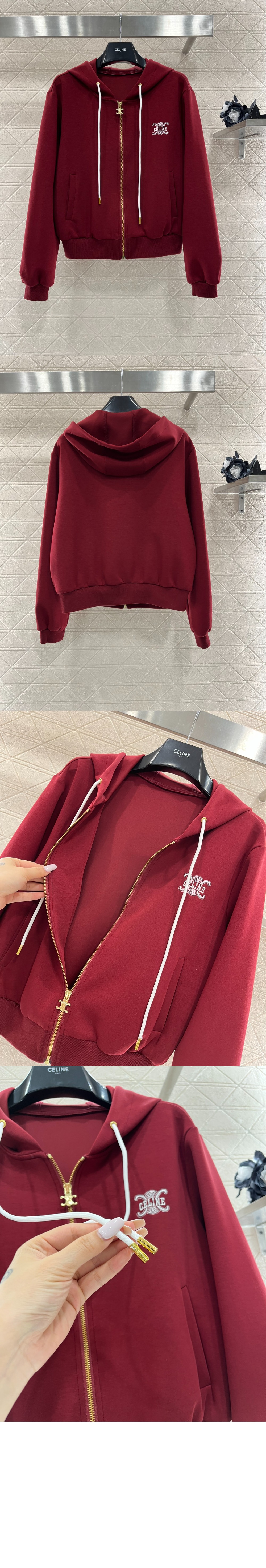 셀린느 로고 집업 자켓