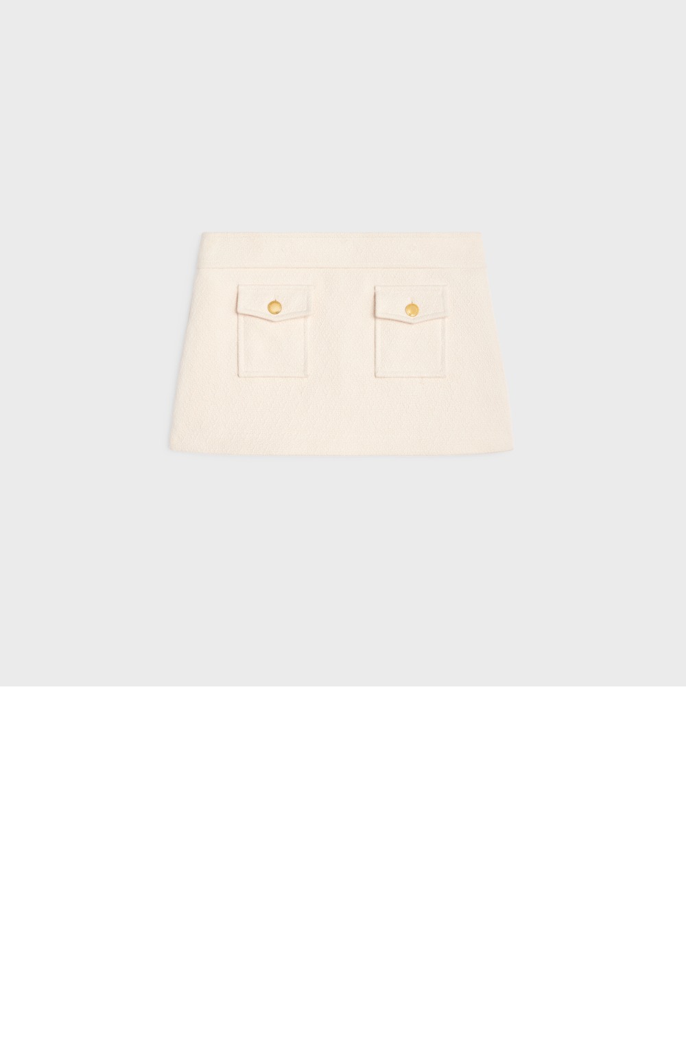 셀린느 방도 미니 스커트 부티 코튼