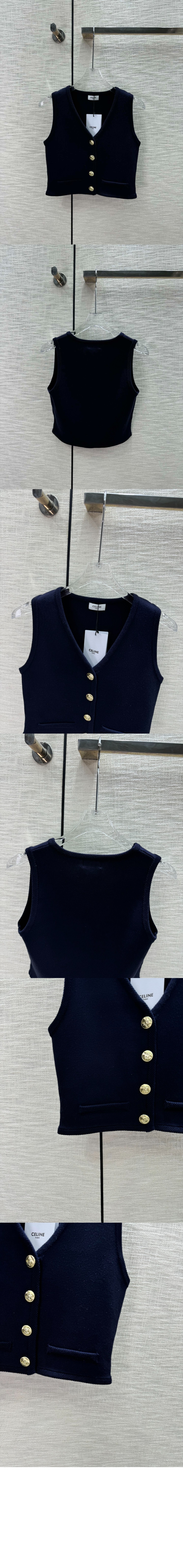 셀린느 크롭 질레 울