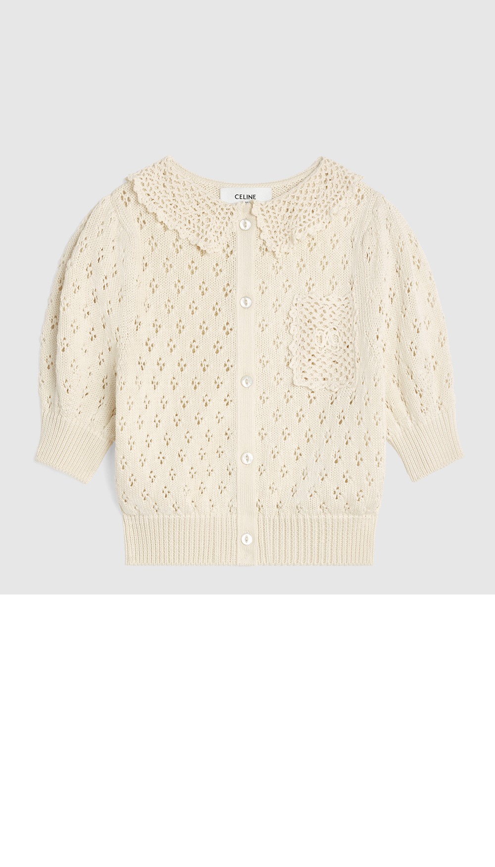 셀린느 프린트 니트 톱