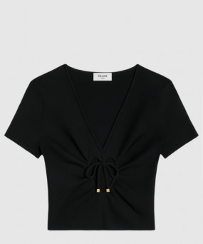 셀린느 로고 프린트 반팔