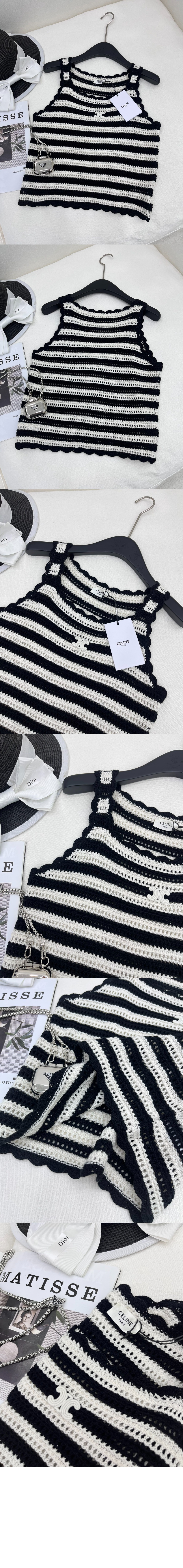 셀린느 로고 프린트 반팔