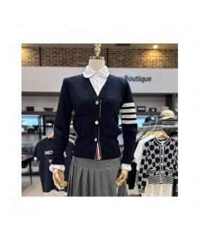 톰브라운 여성 밀라노 V넥 가디건 FKC207A 00014 415