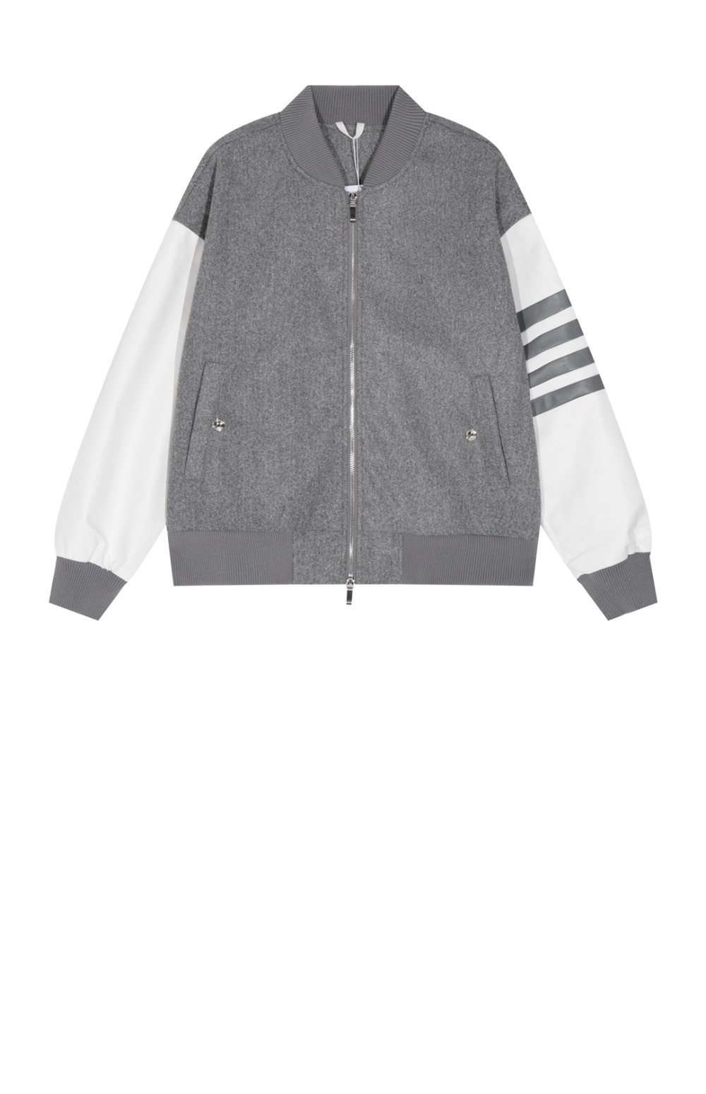 톰브라운 로고 집업 자켓