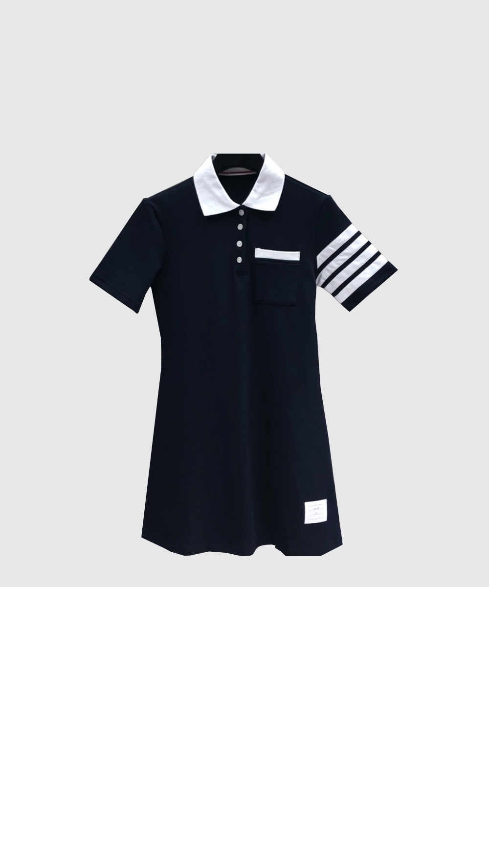 톰브라운 플라워 프린트 원피스