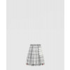톰브라운 로고 체크 스커트