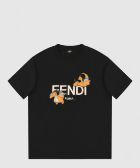 펜디 로고 프린트 반팔