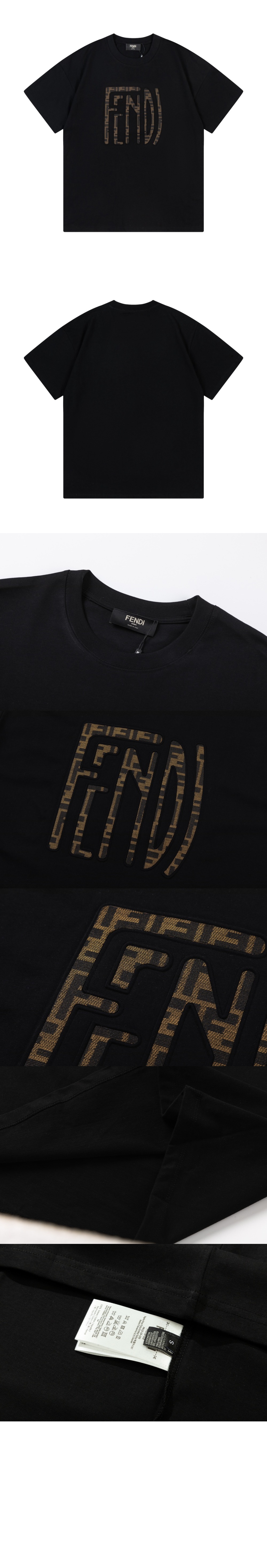 펜디 로고 프린트 반팔