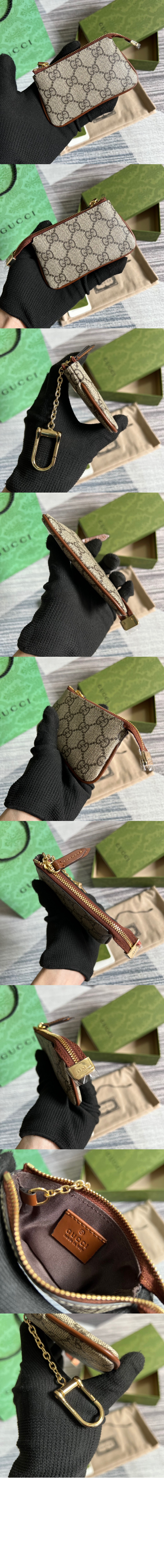 구찌 GG 수프림 코인퍼스 447964