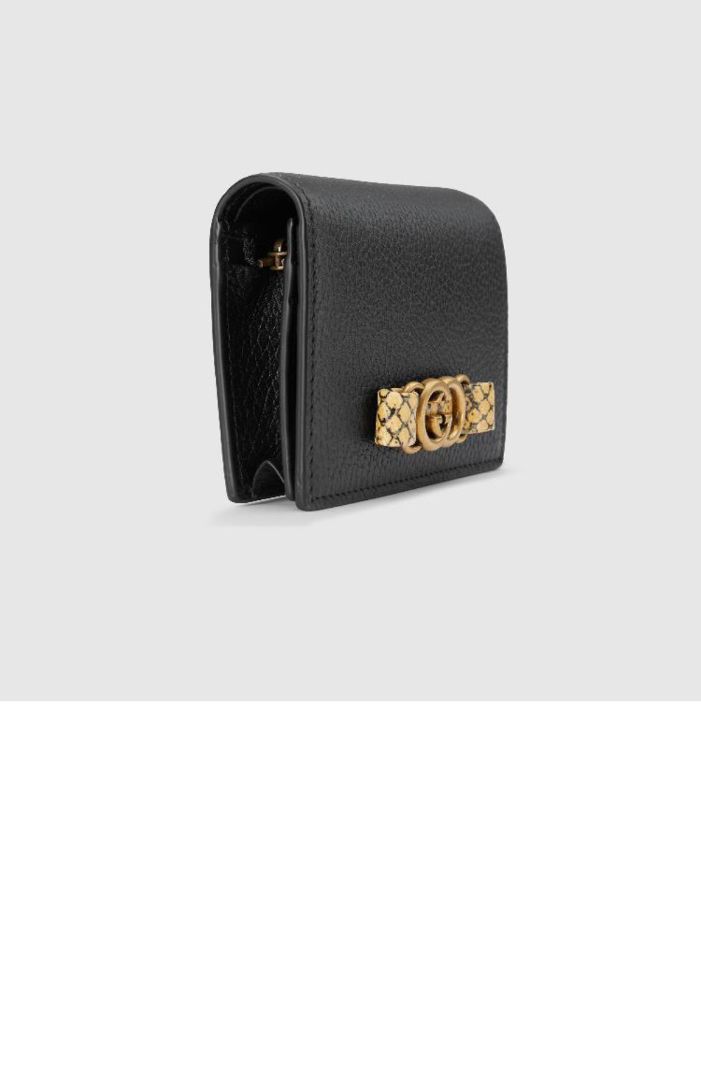 구찌 인터로킹 G 파이톤 보우 카드지갑 746059