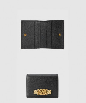 구찌 인터로킹 G 파이톤 보우 카드지갑 746059