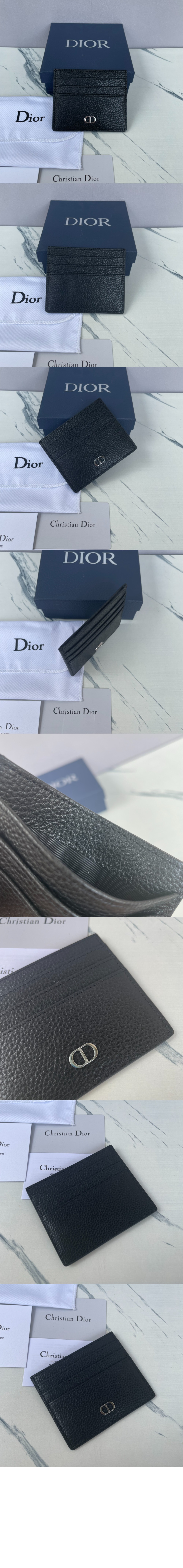 디올 CD Icon 카드 지갑 2ESCH