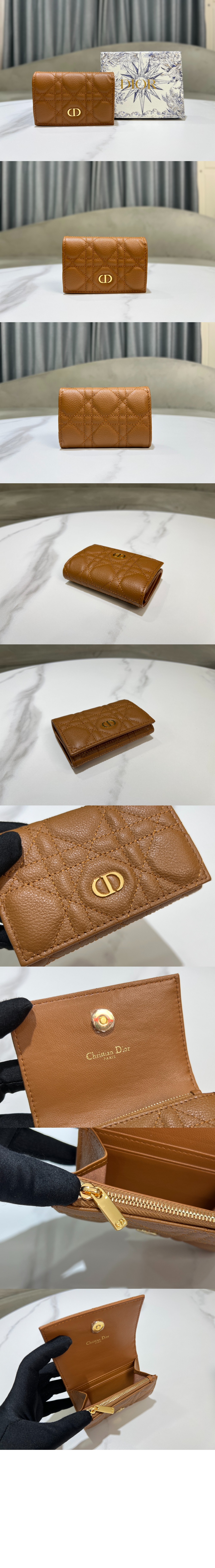 디올 Dior Caro Glycine 지갑 S5132