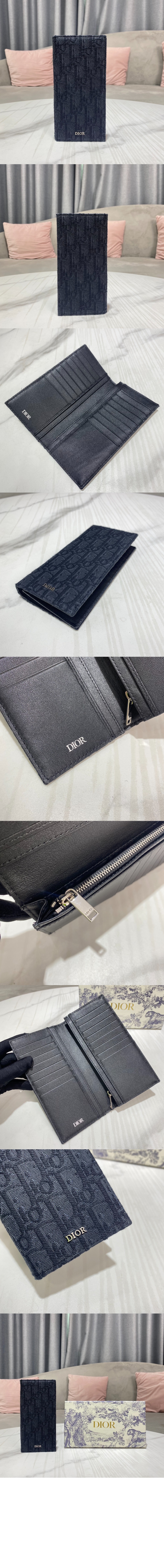 디올 버티컬 장지갑 2OBBC