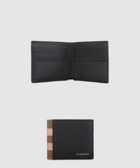 버버리 가죽 하우스 체크 바이폴드 지갑 40629191