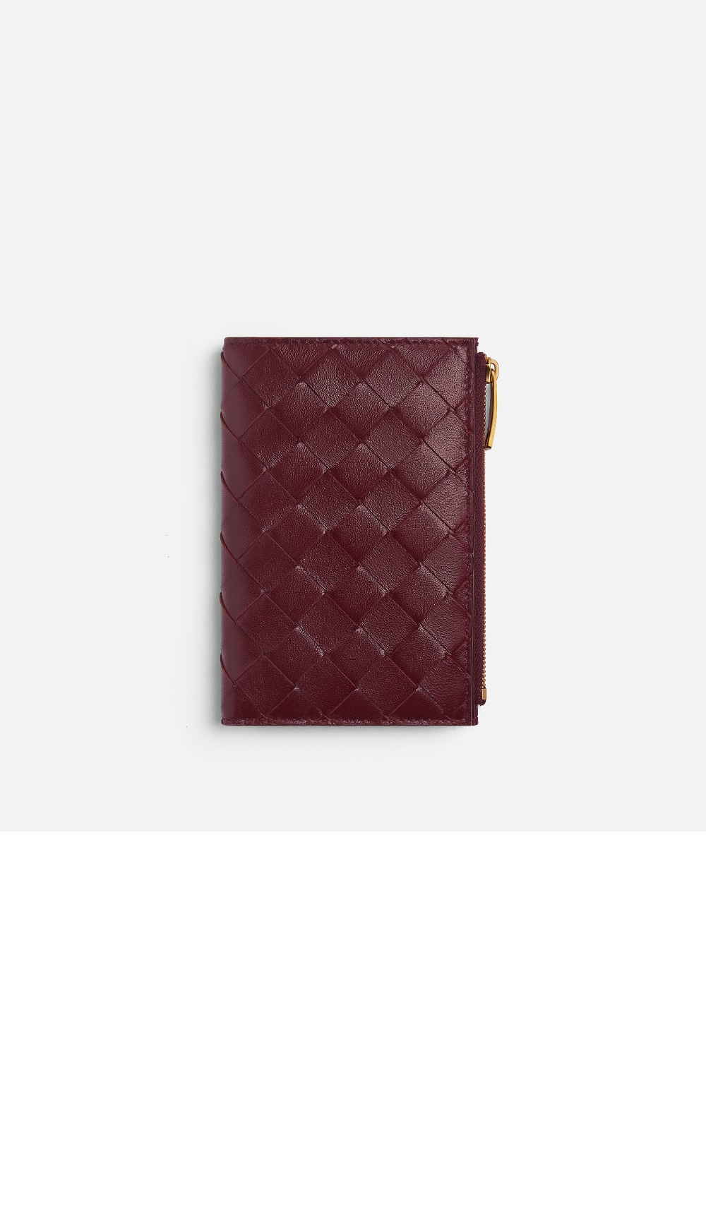 보테가베네타 미디엄 인트레치아토 폴더형 지퍼 지갑 749940