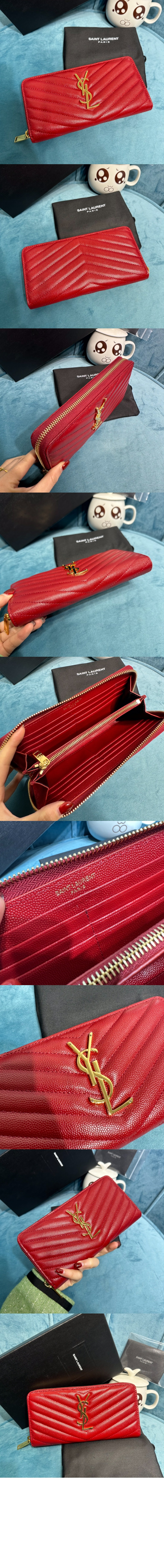 생로랑 모노그램 지퍼월렛 358094