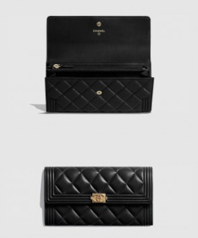 샤넬보이 플랩 장지갑 A80286