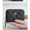 샤넬 클래식 지퍼 동전 지갑 캐비어 금장 AP0216