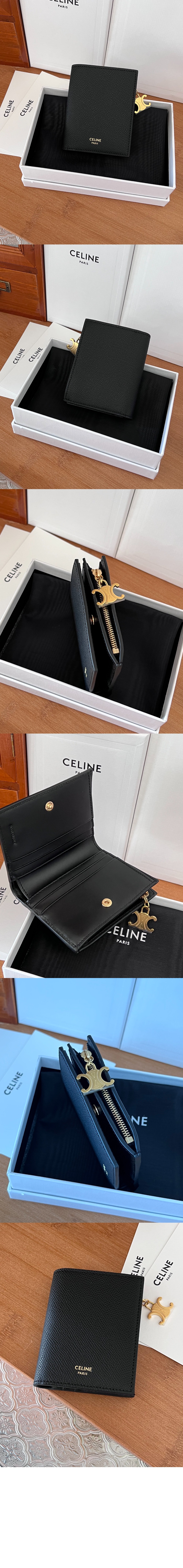 셀린느 트리옹프 참 컴팩트 지갑 10M102