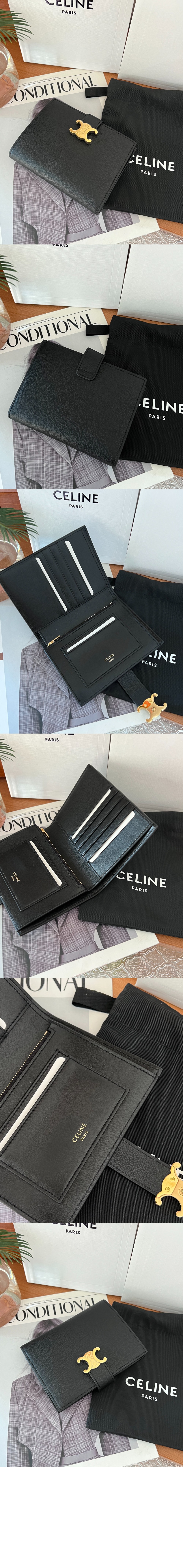 셀린느 미디엄 니노 스트랩 지갑 10M913