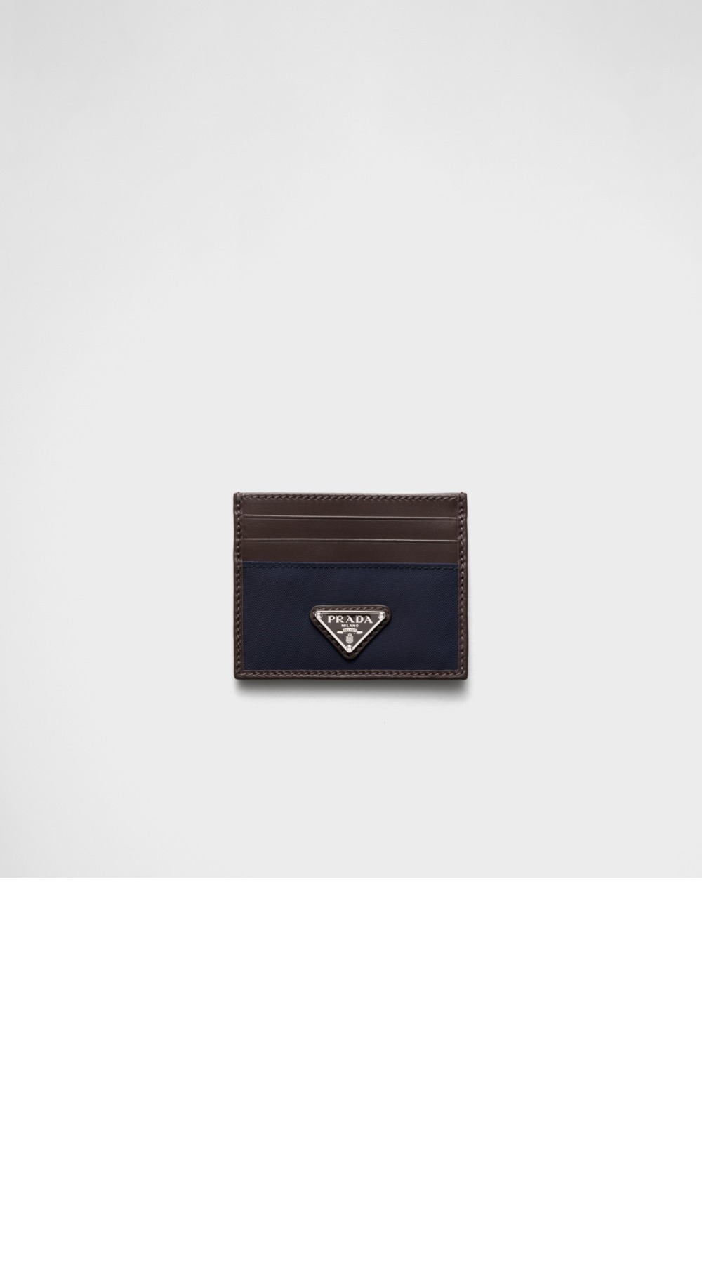 프라다 리나일론 및 가죽 카드 지갑 2MC025