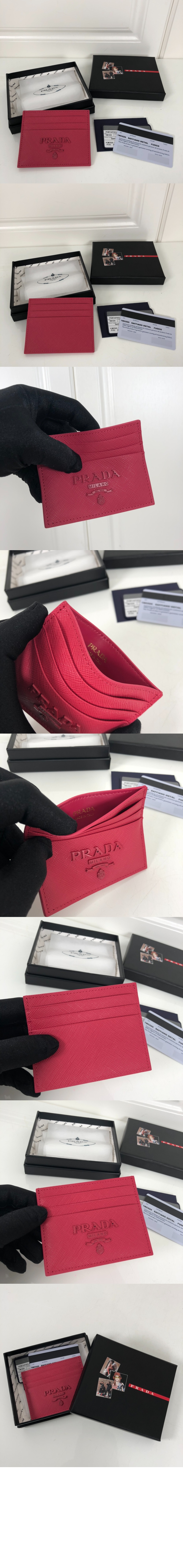 프라다 모노크롬 카드지갑 1MC025